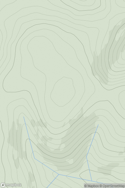 Thumbnail image for Shiel Hill [The Glenkens to Annandale] [NS786167] showing contour plot for surrounding peak
